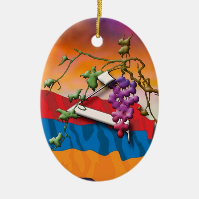 Armenian Alphabet Initials 'Ho' Ornament (Front)