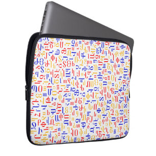 Armenian alphabet laptop sleeve