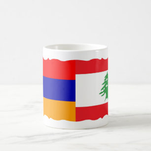 Armenian and Lebanon Flag Coffee Mug