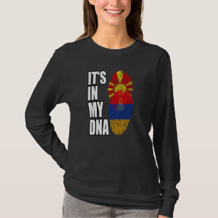 Armenian And Macedonian Mix DNA Heritage Flag T-Shirt