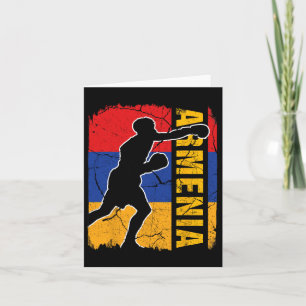 Armenian Boxing Team Armenia Flag Boxing Gloves  Card