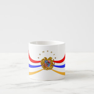 Armenian Coat of Arms Coffee  Հայաստանի զինանշանը Espresso Cup