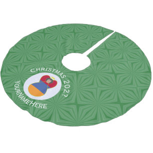 Armenian Flag Angel Christmas Personalized Brushed Polyester Tree Skirt
