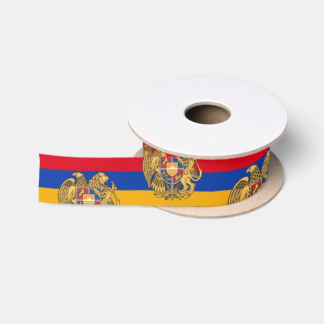 Armenian Flag & Armenia travel, holiday/sports Sat Satin Ribbon (Spool)