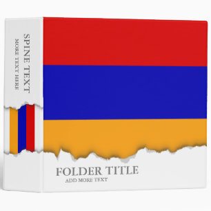 Armenian Flag Binder