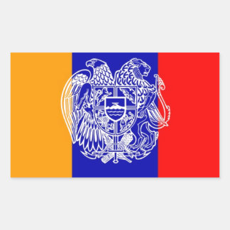 Armenian Flag & Coat of Arms Sticker