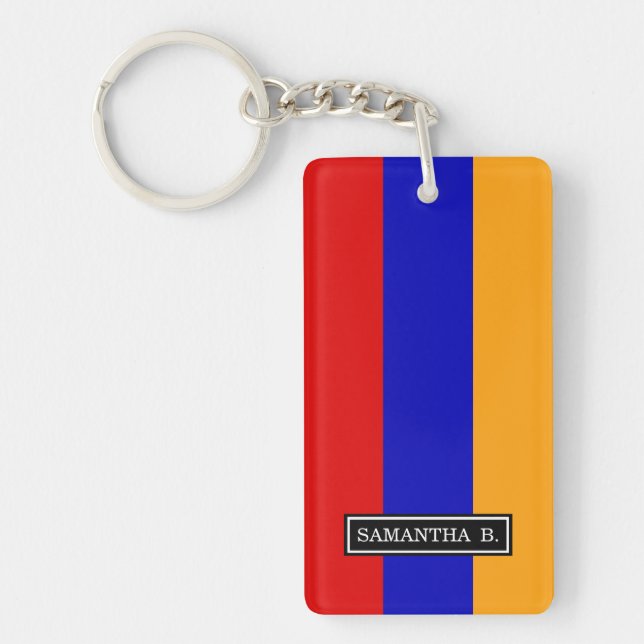 Armenian Flag Keychain (Front)