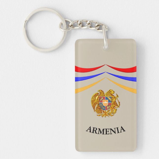 Armenian Flag Keychain (Front)
