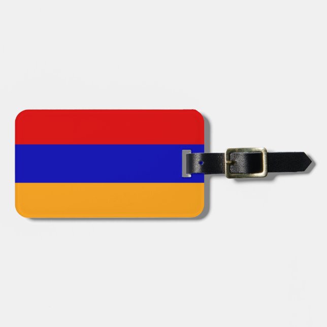 Armenian Flag Luggage Tag (Front Horizontal)