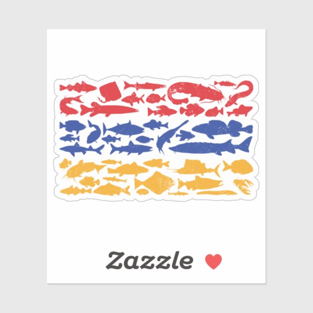 Armenian Flag Made of Fish – Fishing Design (Sheet)