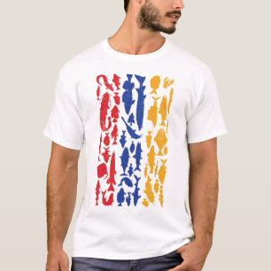 Armenian Flag Made of Fish – Fishing Design T-Shirt