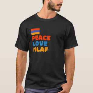 Armenian Flag Peace Love Pilaf Armenian Rice Lover T-Shirt