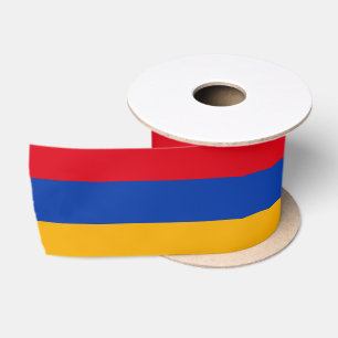 Armenian Flag Ribbon, Armenia holiday /sports Satin Ribbon