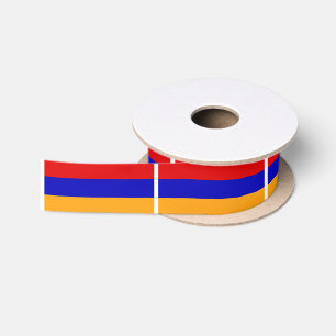 Armenian Flag Satin Ribbon