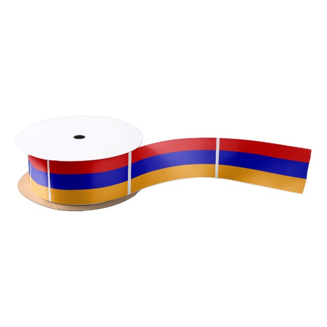 Armenian Flag Satin Ribbon (Spool)