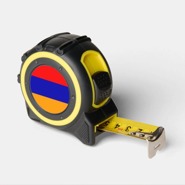 Armenian Flag Tape Measure 1 (Angle)