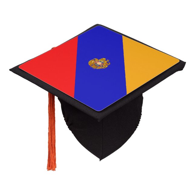 Armenian Flag Tassel Topper (Angled)