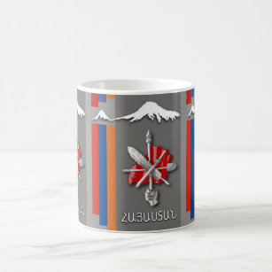 Armenian Flag Zenatrosh and masis ararat mug