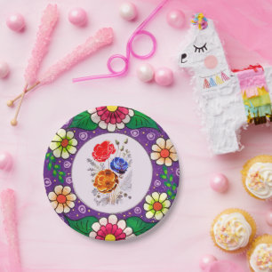 Armenian Flowers Paper Plate