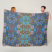 Armenian Folk Art Fleece Blanket