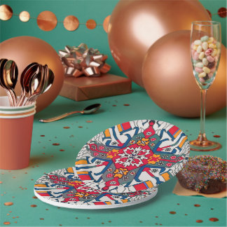 Armenian Folk Art Paper Plate