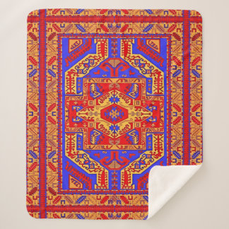 Armenian Folk Art Sherpa Blanket