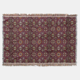 Armenian Folk Art Throw Blanket