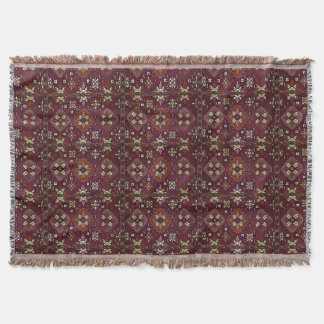 Armenian Folk Art Throw Blanket