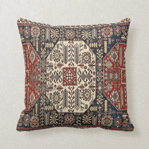 Armenian folk art throw pillow