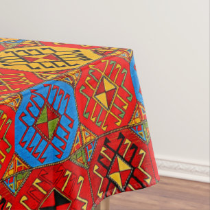 Armenian Folk Custom Cotton Tablecloth, 52"x70" Tablecloth