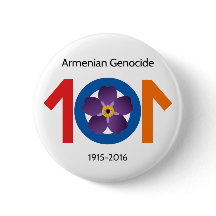 Armenian Genocide 101 Years Commemorative Button