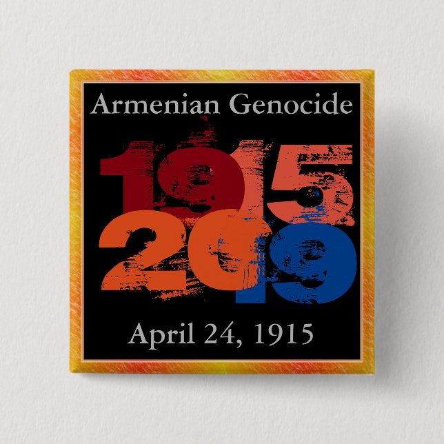 Armenian Genocide Button (Front)
