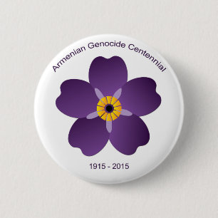 Armenian Genocide Centennial Emblem 2 Inch Round Button