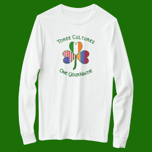 Armenian Irish American Flags Shamrock Personalize T-Shirt