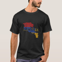 Armenian Map and Flag Souvenir  Distressed Armenia