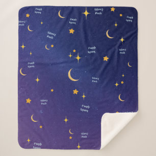 Armenian Night Sky Sweet Dreams Sherpa Blanket 