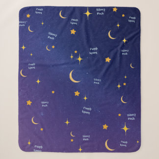 Armenian Night Sky Sweet Dreams Sherpa Blanket 