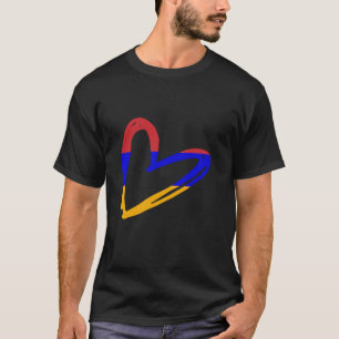 Armenian Pride Armenia Flag Heart Armenian Roots A T-Shirt