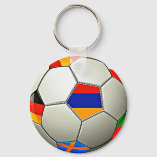 Armenian Soccer Keychain