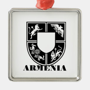 Armenian State Emblem Contemporary Art Metal Ornament