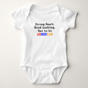 armenian strong baby bodysuit