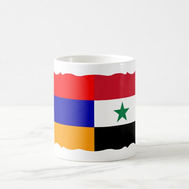 Armenian & Syria Flag Coffee Mug (Center)