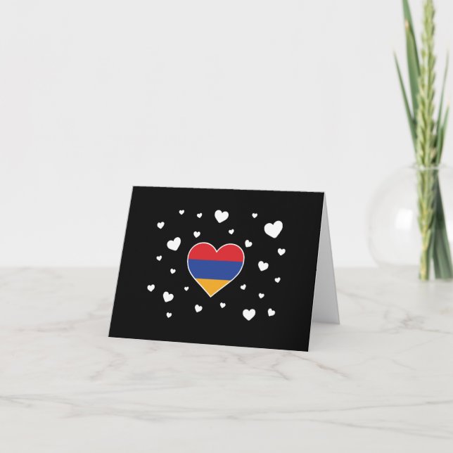 Arménie Amour du coeur Carte de voeux pliée (Devant)