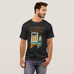 Armes de T-shirt de professeur de maths
