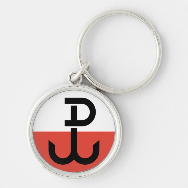 Armia Krajowa Flag Keychain (Front)