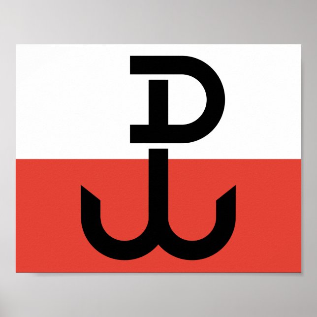 Armia Krajowa Flag Poster (Front)