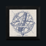 Armillary Sphere Diagram Gift Box<br><div class="desc">Armillary Sphere on Linen I by Vision Studio. Armillary sphere with a linen background.</div>