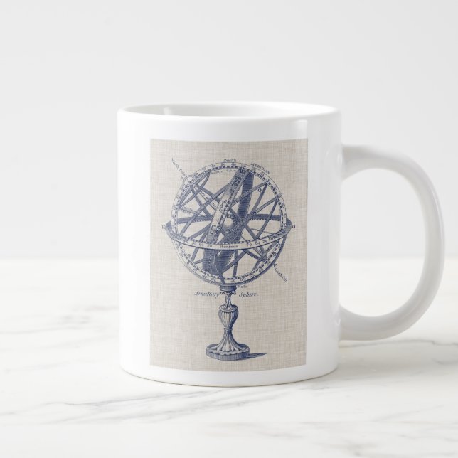 Armillary Sphere Diagram Large Coffee Mug (Right)