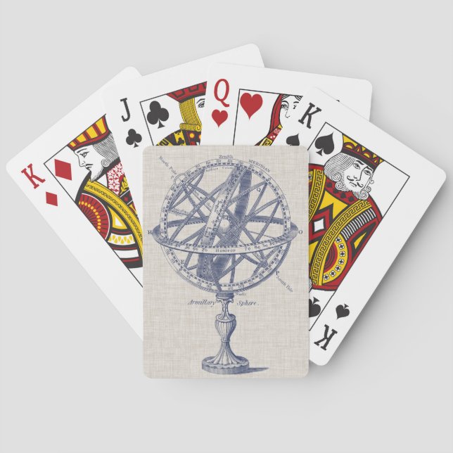Armillary Sphere Diagram Playing Cards (Back)