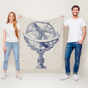 Armillary Sphere Fleece Blanket